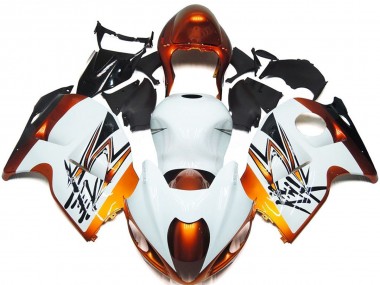 1997-2007 Bronze and White Style Suzuki GSXR 1300 Motorcycle Fairing UK