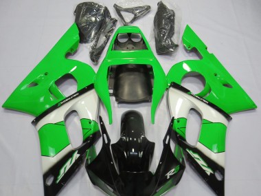 1998-2002 Green White and Black Yamaha R6 Motorcycle Fairing UK