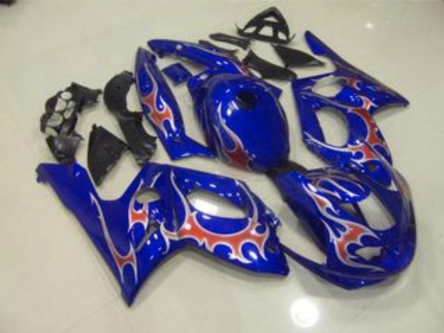 1998-2007 Blue Red and Silver Gloss Yamaha YZF600 Motorcycle Fairing UK 1998-2007 Blue Red and Silver Gloss Yamaha YZF600 Motorcycle Fairing UK