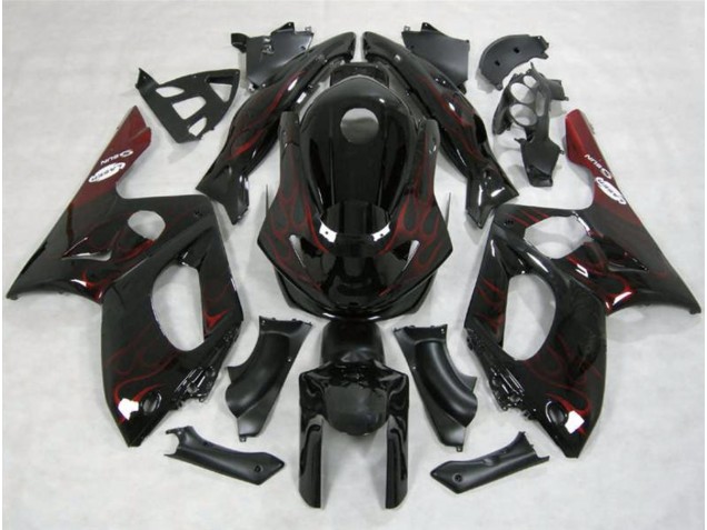 1998-2007 Red Flame Yamaha YZF600 Motorcycle Fairing UK 1998-2007 Red Flame Yamaha YZF600 Motorcycle Fairing UK