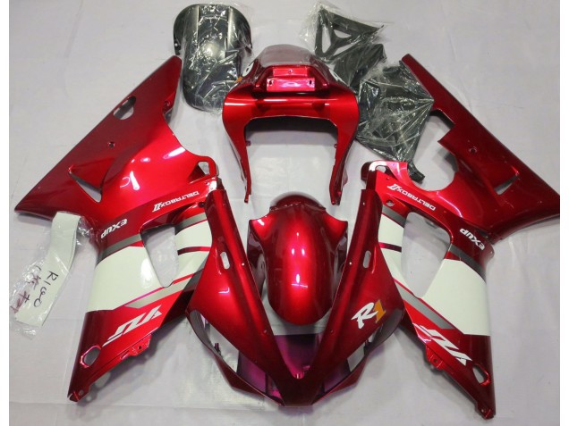 2000-2001 Fire Red & White Yamaha R1 Motorcycle Fairing UK