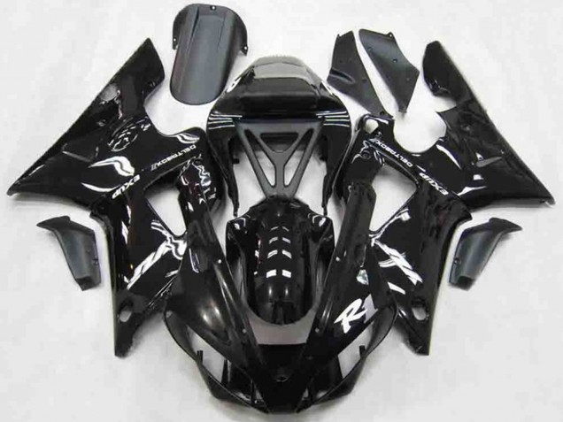 2000-2001 Gloss Black Style Yamaha R1 Motorcycle Fairing UK 2000-2001 Gloss Black Style Yamaha R1 Motorcycle Fairing UK