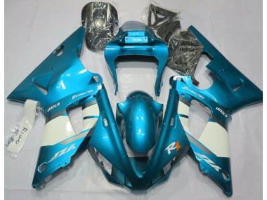 2000-2001 Light Blue & White Yamaha R1 Motorcycle Fairing UK