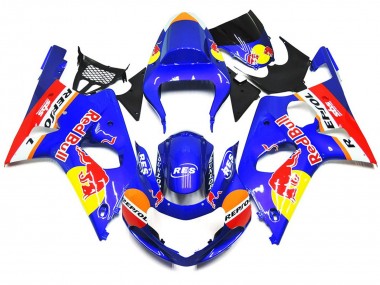 2000-2002 Custom Red Bull Style OEM style Kit Suzuki GSXR 1000 Motorcycle Fairing UK