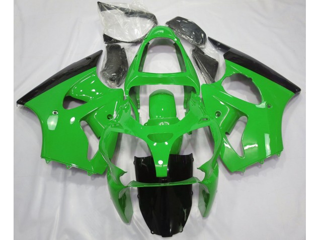 2000-2002 Gloss Green & Black Kawasaki ZX6R Motorcycle Fairing UK 2000-2002 Gloss Green & Black Kawasaki ZX6R Motorcycle Fairing UK
