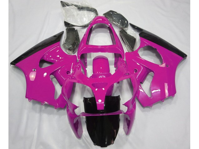 2000-2002 Gloss Pink & Black Kawasaki ZX6R Motorcycle Fairing UK 2000-2002 Gloss Pink & Black Kawasaki ZX6R Motorcycle Fairing UK