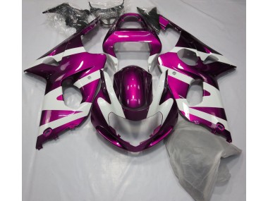 2000-2002 Gloss Pink & White Suzuki GSXR 1000 Motorcycle Fairing UK