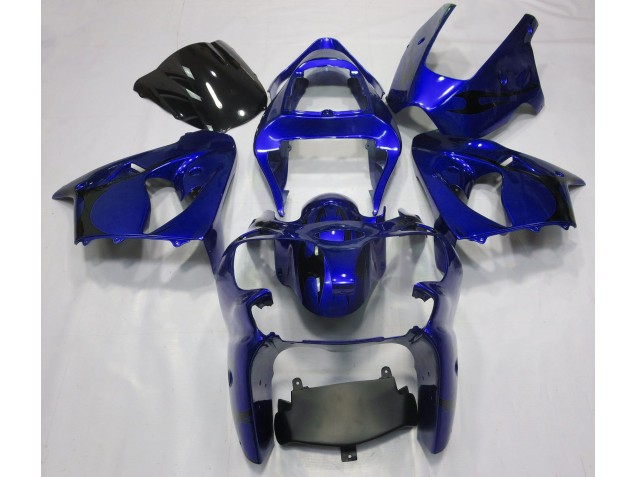 2000-2002 Metallic Blue Kawasaki ZX6R Motorcycle Fairing UK 2000-2002 Metallic Blue Kawasaki ZX6R Motorcycle Fairing UK