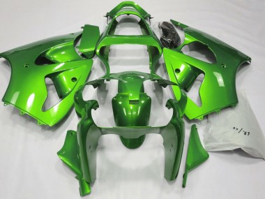2000-2002 Metallic Green Kawasaki ZX6R Motorcycle Fairing UK