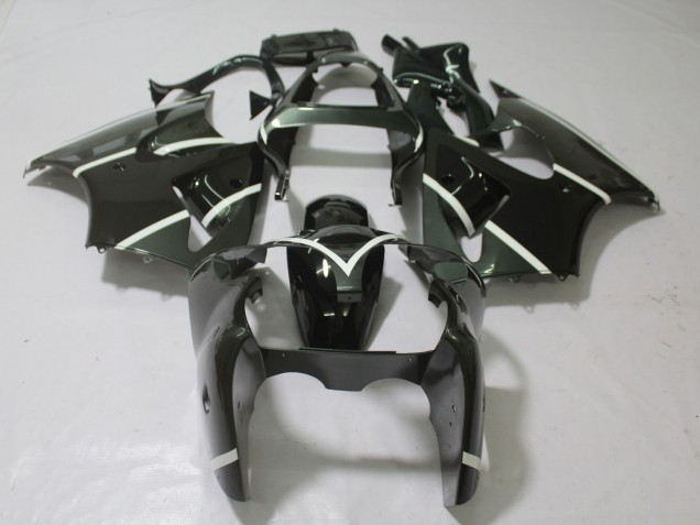 2000-2002 Metallic Grey & Black Kawasaki ZX6R Motorcycle Fairing UK 2000-2002 Metallic Grey & Black Kawasaki ZX6R Motorcycle Fairing UK