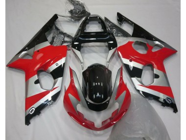 2000-2002 Red Silver OEM Style Suzuki GSXR 1000 Motorcycle Fairing UK
