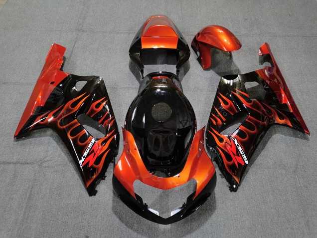 2001-2003 Gloss Black and Orange Suzuki GSXR 600-750 Motorcycle Fairing UK 2001-2003 Gloss Black and Orange Suzuki GSXR 600-750 Motorcycle Fairing UK