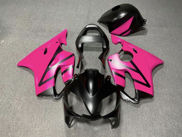2001-2003 Matte Black and Pink Honda CBR600 F4i Motorcycle Fairing UK 2001-2003 Matte Black and Pink Honda CBR600 F4i Motorcycle Fairing UK
