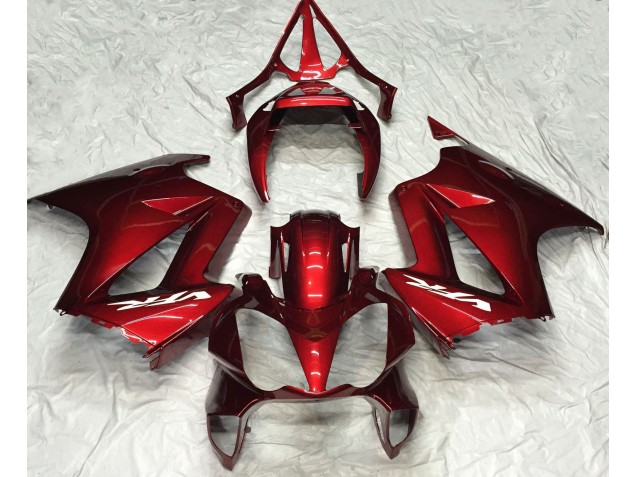 2002-2012 Deep Red Plain Honda VFR800 Motorcycle Fairing UK 2002-2012 Deep Red Plain Honda VFR800 Motorcycle Fairing UK