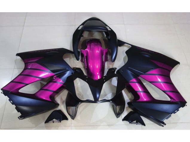 2002-2012 Matte Black & Pink Honda VFR800 Motorcycle Fairing UK 2002-2012 Matte Black & Pink Honda VFR800 Motorcycle Fairing UK