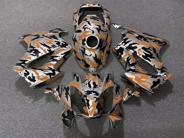 2002-2012 Orange Camo Honda VFR800 Motorcycle Fairing UK 2002-2012 Orange Camo Honda VFR800 Motorcycle Fairing UK