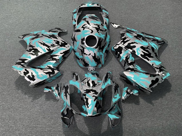 2002-2012 Teal Camo Honda VFR800 Motorcycle Fairing UK 2002-2012 Teal Camo Honda VFR800 Motorcycle Fairing UK