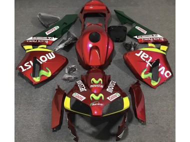 2003-2004 Deep Red Movistar Honda CBR600RR Motorcycle Fairing UK