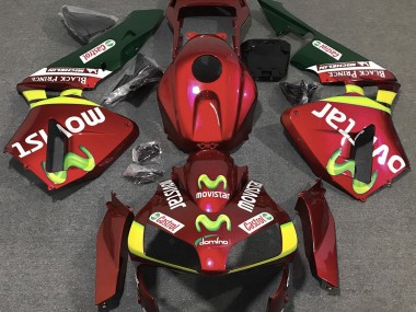 2003-2004 Deep Red Movistar Honda CBR600RR Motorcycle Fairing UK