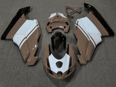 2003-2004 Gloss Brown & White Ducati 749 999 Motorcycle Fairing UK