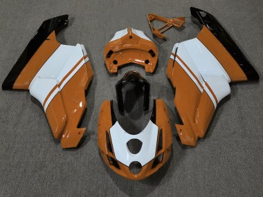 2003-2004 Gloss Orange & White Ducati 749 999 Motorcycle Fairing UK