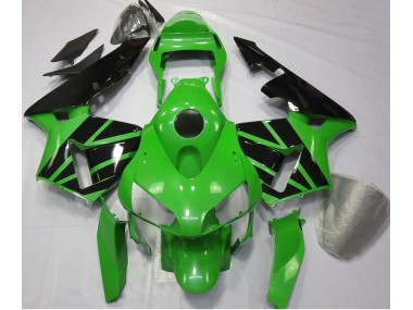 2003-2004 Green Black No Decals Honda CBR600RR Motorcycle Fairing UK