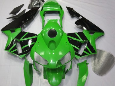 2003-2004 Green Black No Decals Honda CBR600RR Motorcycle Fairing UK