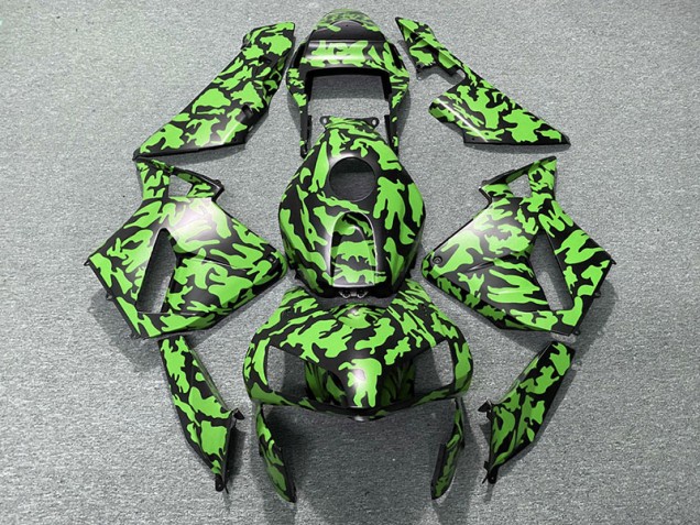 2003-2004 Green Camo Honda CBR600RR Motorcycle Fairing UK 2003-2004 Green Camo Honda CBR600RR Motorcycle Fairing UK