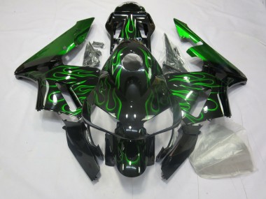 2003-2004 Green Flames Honda CBR600RR Motorcycle Fairing UK