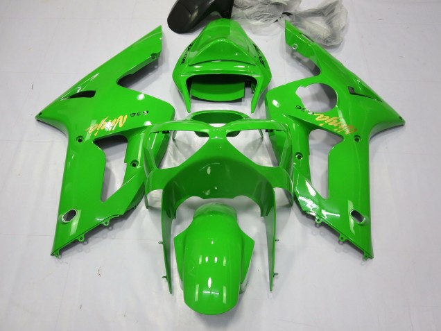 2003-2004 Green Ninja Kawasaki ZX6R Motorcycle Fairing UK 2003-2004 Green Ninja Kawasaki ZX6R Motorcycle Fairing UK