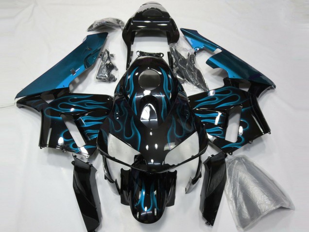 2003-2004 Light Blue Flames Honda CBR600RR Motorcycle Fairing UK 2003-2004 Light Blue Flames Honda CBR600RR Motorcycle Fairing UK