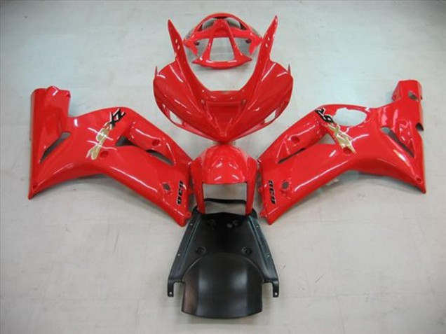 2003-2004 Red Gloss Kawasaki ZX6R Motorcycle Fairing UK 2003-2004 Red Gloss Kawasaki ZX6R Motorcycle Fairing UK
