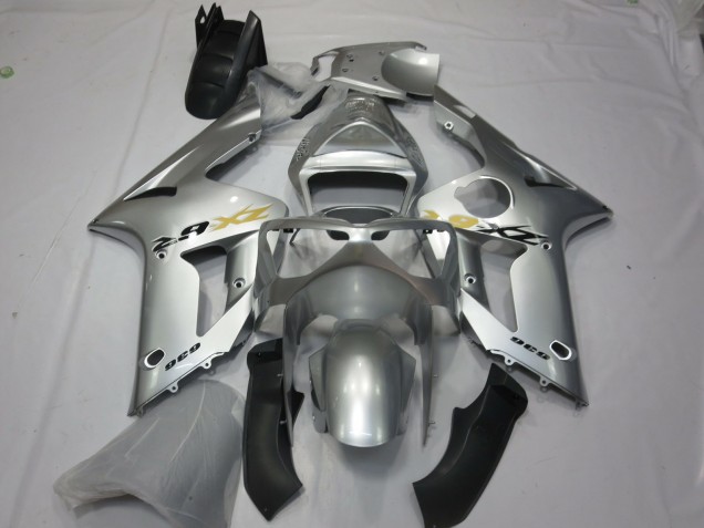 2003-2004 Silver OEM Style Kawasaki ZX6R Motorcycle Fairing UK 2003-2004 Silver OEM Style Kawasaki ZX6R Motorcycle Fairing UK