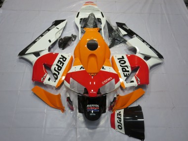 2003-2004 White Orange Repsol Honda CBR600RR Motorcycle Fairing UK