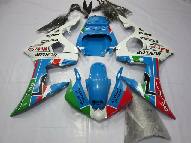 2003-2005 Classic Dunlop Yamaha R6 Motorcycle Fairing UK 2003-2005 Classic Dunlop Yamaha R6 Motorcycle Fairing UK