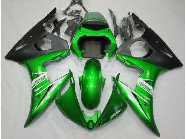 2003-2005 Gloss Green & White Yamaha R6 Motorcycle Fairing UK