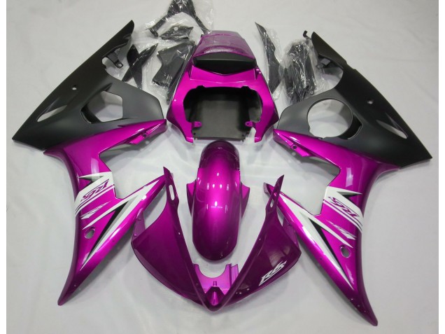 2003-2005 Gloss Pink & White Yamaha R6 Motorcycle Fairing UK 2003-2005 Gloss Pink & White Yamaha R6 Motorcycle Fairing UK