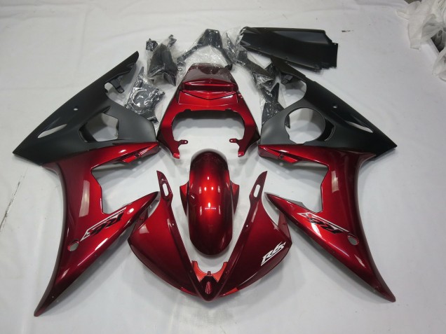 2003-2005 Maroon Red Yamaha R6 Motorcycle Fairing UK 2003-2005 Maroon Red Yamaha R6 Motorcycle Fairing UK