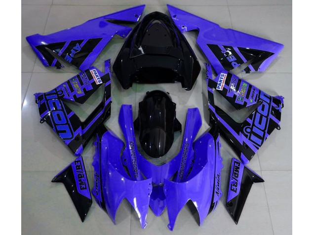 2004-2005 Blue and Black & Kawasaki ZX10R Motorcycle Fairing UK 2004-2005 Blue and Black & Kawasaki ZX10R Motorcycle Fairing UK