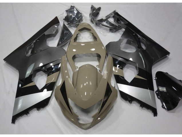 2004-2005 Desert Tan and Silver Suzuki GSXR 600-750 Motorcycle Fairing UK