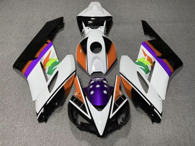 2004-2005 Orange and Purple Flag Honda CBR1000RR Motorcycle Fairing UK