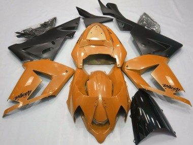 2004-2005 Pearl Orange & Black Kawasaki ZX10R Motorcycle Fairing UK