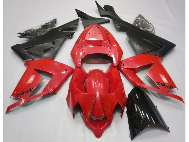 2004-2005 Pearl Red & Black Kawasaki ZX10R Motorcycle Fairing UK 2004-2005 Pearl Red & Black Kawasaki ZX10R Motorcycle Fairing UK