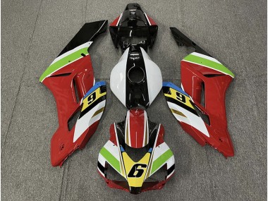 2004-2005 Red 6 Honda CBR1000RR Motorcycle Fairing UK