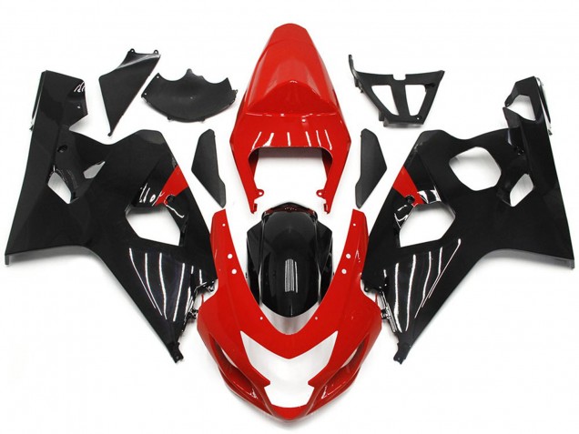 2004-2005 Red and Black Gloss Style Suzuki GSXR 600-750 Motorcycle Fairing UK 2004-2005 Red and Black Gloss Style Suzuki GSXR 600-750 Motorcycle Fairing UK