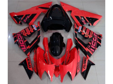 2004-2005 Red and Black & Kawasaki ZX10R Motorcycle Fairing UK