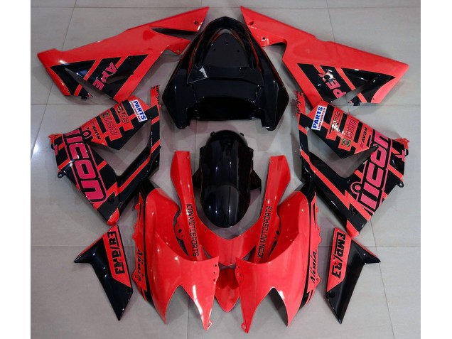 2004-2005 Red and Black & Kawasaki ZX10R Motorcycle Fairing UK 2004-2005 Red and Black & Kawasaki ZX10R Motorcycle Fairing UK