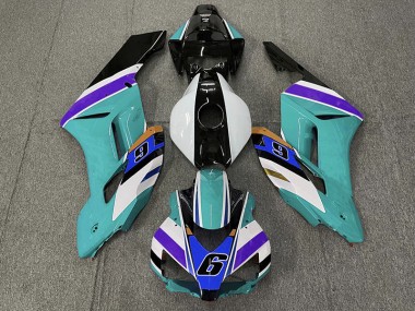 2004-2005 Teal 6 Honda CBR1000RR Motorcycle Fairing UK