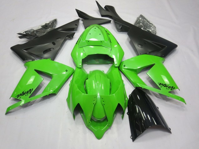2004-2005 Total Green Kawasaki ZX10R Motorcycle Fairing UK 2004-2005 Total Green Kawasaki ZX10R Motorcycle Fairing UK