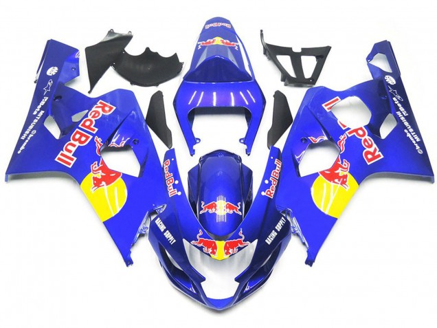 2004-2005 Vibrant Blue Red Bull Style Suzuki GSXR 600-750 Motorcycle Fairing UK 2004-2005 Vibrant Blue Red Bull Style Suzuki GSXR 600-750 Motorcycle Fairing UK